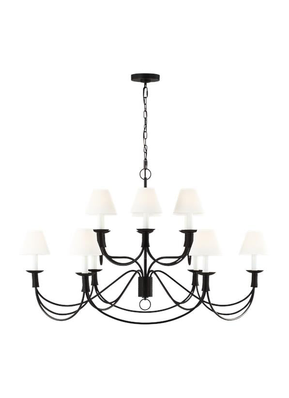 SULLIVAN Chandelier Black - LC12012AI | GENERATION LIGHTING