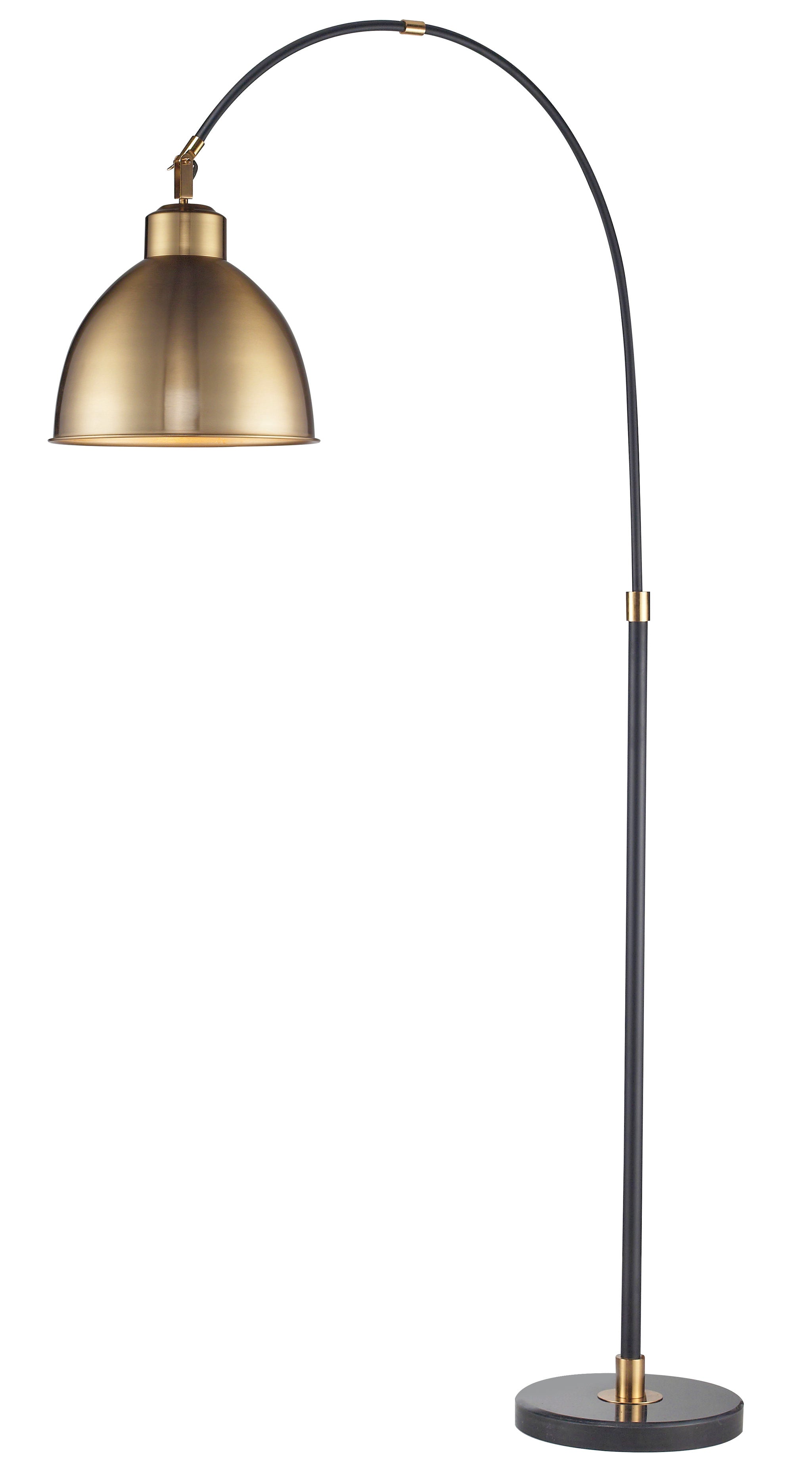SAVANNAH Lampe sur pied Noir, Or - LL1271 | LUCE LUMEN