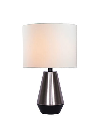 SIMONE Table lamp Aluminum, Black - LL1806 | LUCE LUMEN