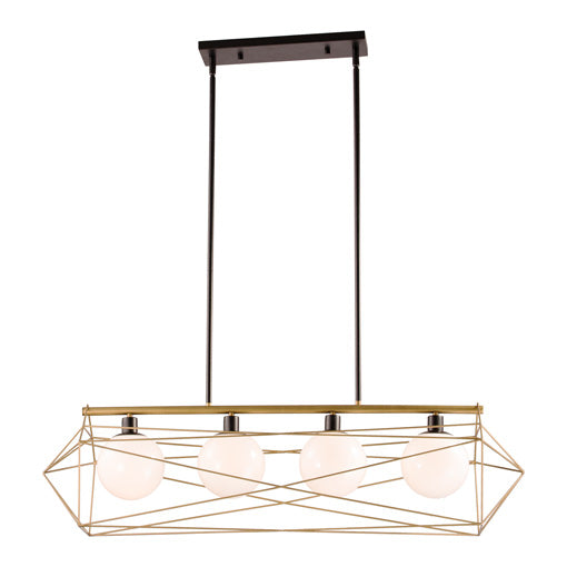 NECTO Chandelier Noir, Or - LP303204CBRG | ALORA