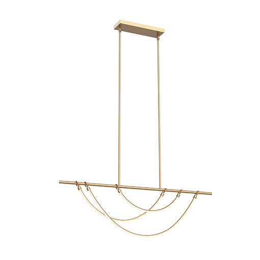 Aryas Pendant Gold INTEGRATED LED - LP317448VB | Alora