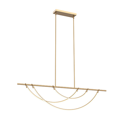 Aryas Pendant Gold INTEGRATED LED - LP317460VB | Alora