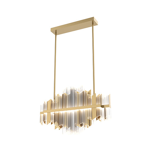 ROWLAND Chandelier Or DEL INTÉGRÉ - LP318041TG | ALORA