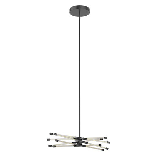 MOTIF Suspension Noir DEL INTÉGRÉ - LP74626-BK | KUZCO