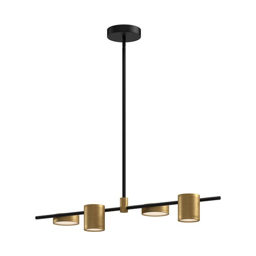 JAYDEN Suspension Noir, Or DEL INTÉGRÉ - LP96840-BK/BG | KUZCO