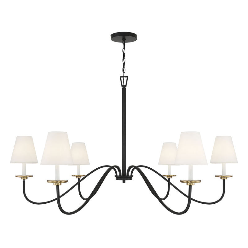 Chandelier Black, Gold - M100106BNB | SAVOYS