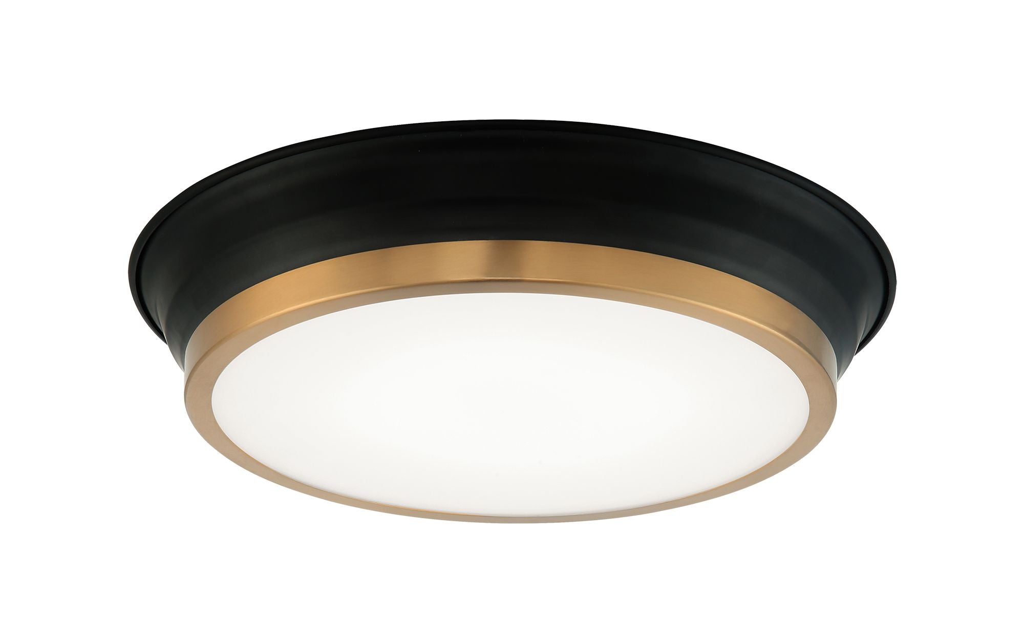 JAXX Flush mount Black, Gold INTEGRATED LED - M11201BKAG | MATTEO