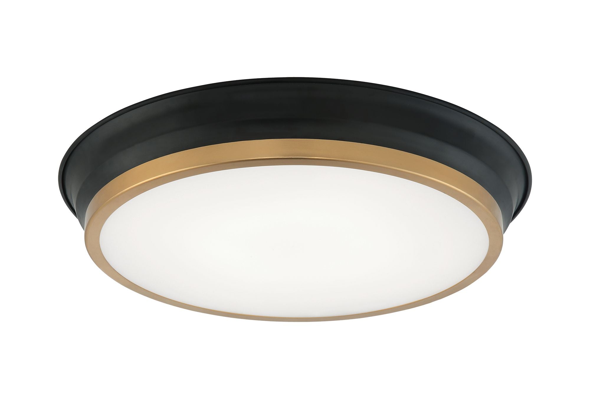 JAXX Flush mount Black, Gold INTEGRATED LED - M11202BKAG | MATTEO