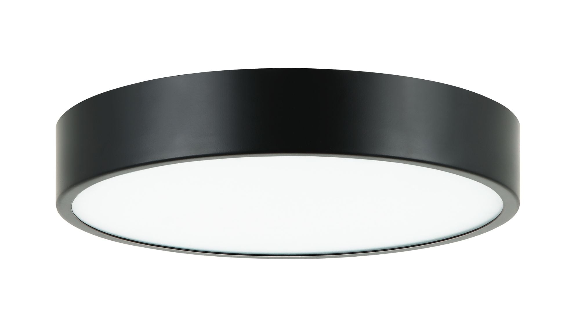 PLATO Flush mount Black INTEGRATED LED - M13701BK | MATTEO