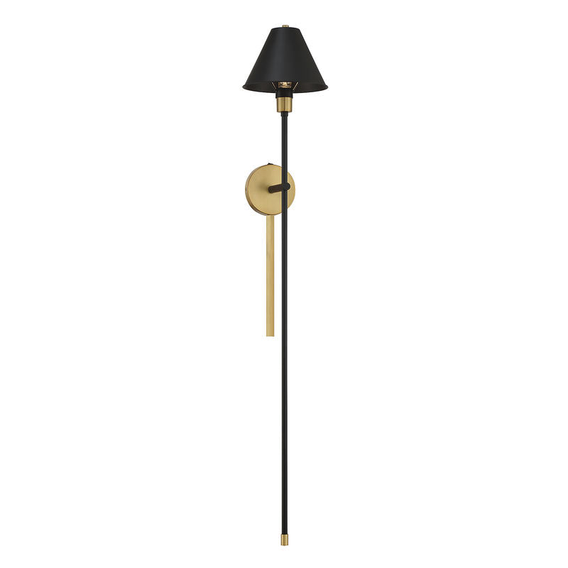 Wall sconce Black, Gold - M90070BNB | SAVOYS