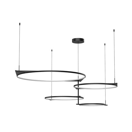 SERIF Suspension Noir DEL INTÉGRÉ - MP84483-BK | KUZCO