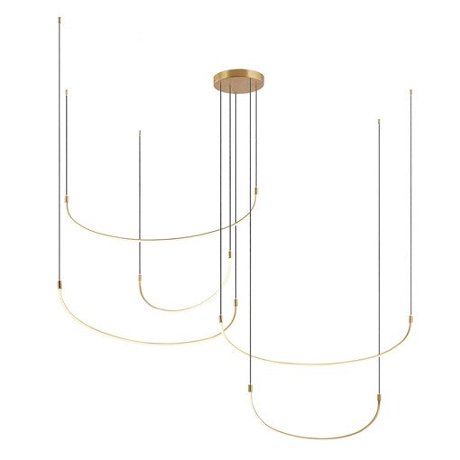 TALIS pendant Gold INTEGRATED LED - MP89590-BG | KUZCO
