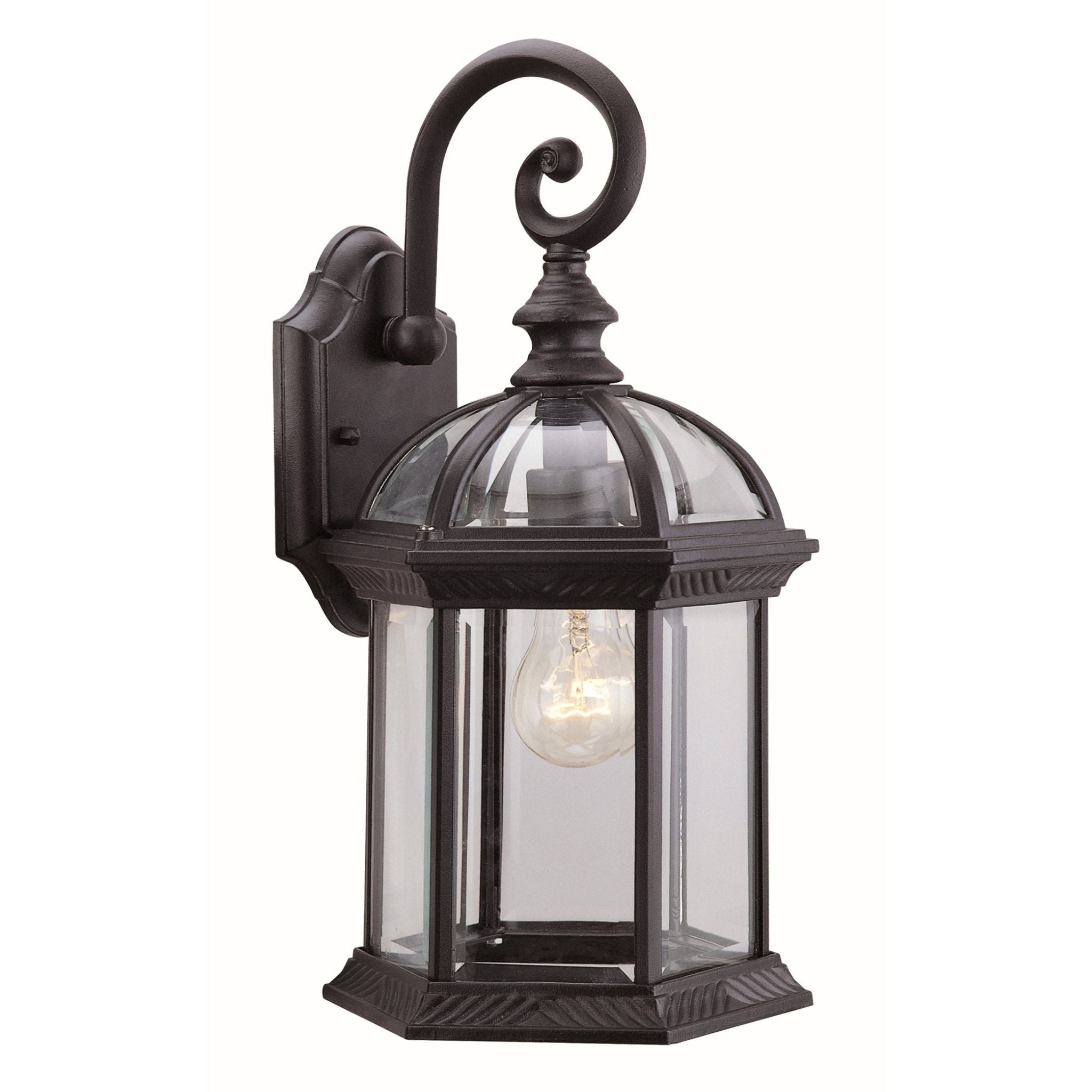 Hexagon Outdoor sconce Black - OCA140800BK | DVI