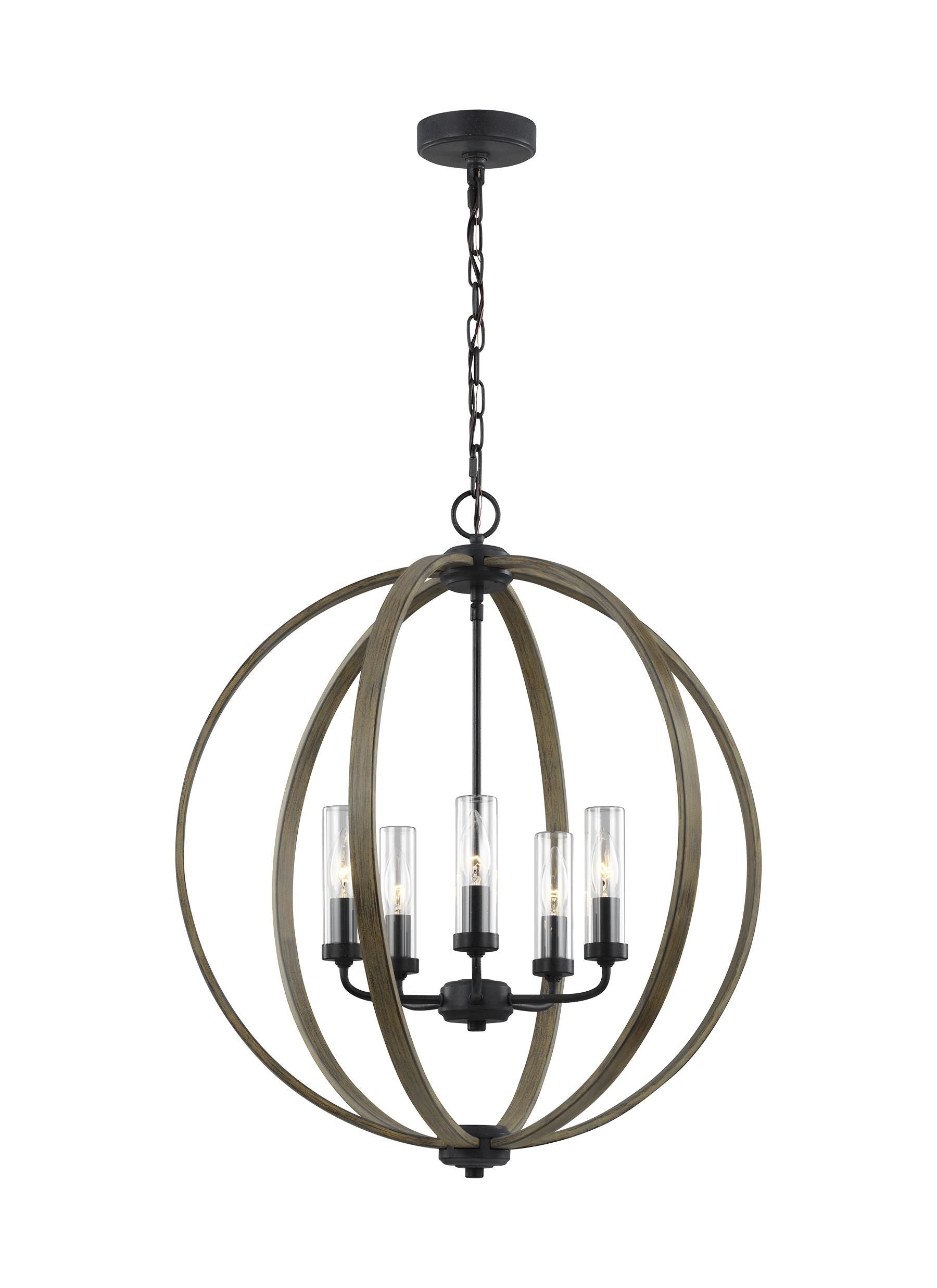 Allier Suspension exterieure Bois, Noir - OLF3294/5WOW/AF | GENERATION-LIGHTING