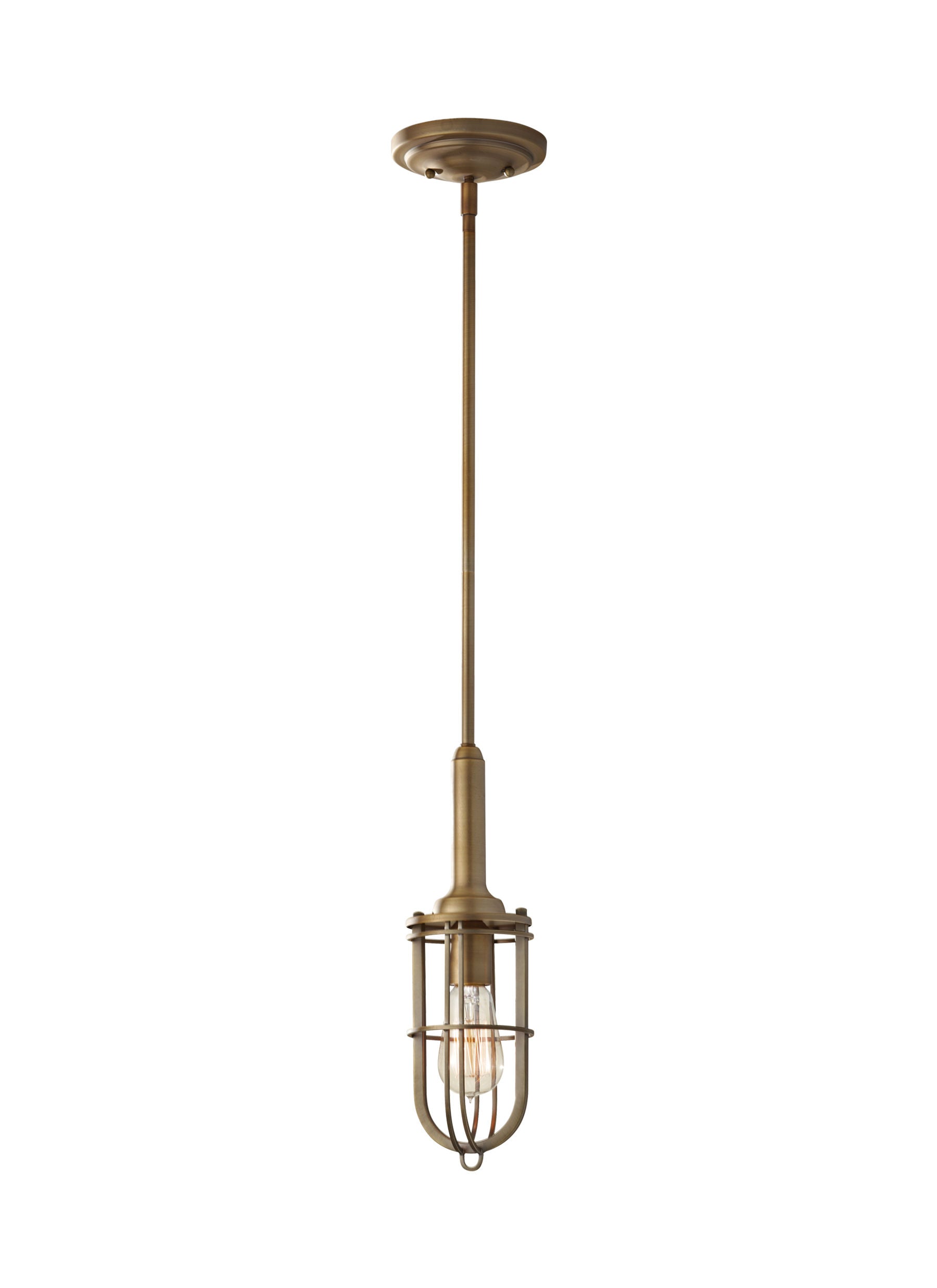 Urban Renewal Suspension simple Or - P1240DAB | GENERATION LIGHTING