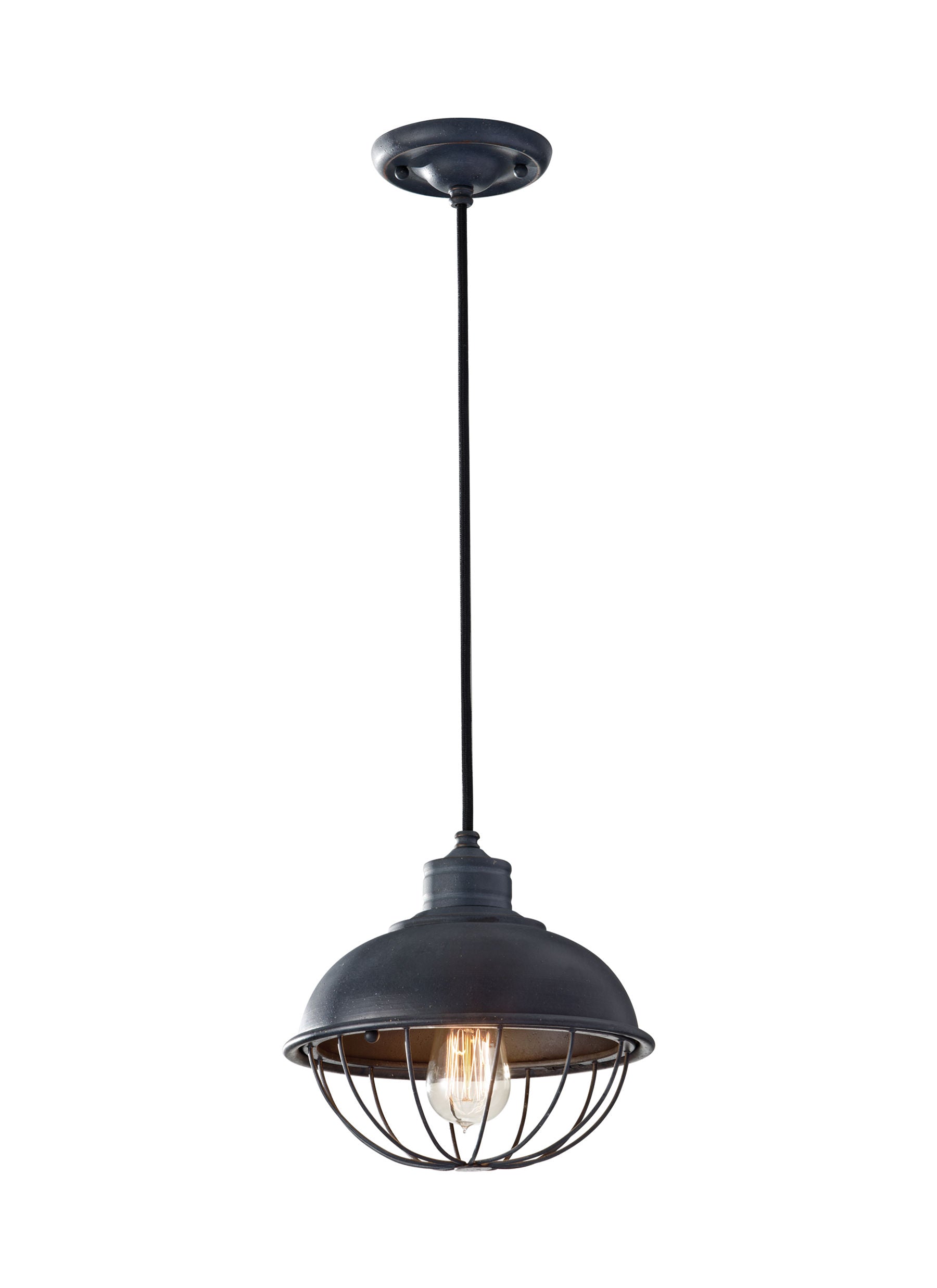 Urban Renewal Suspension simple Noir - P1242AF | GENERATION LIGHTING