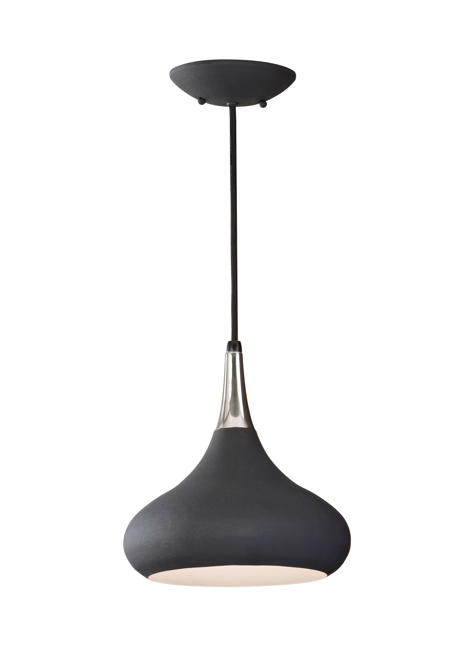 Belle Suspension simple Noir - P1253BK | GENERATION LIGHTING