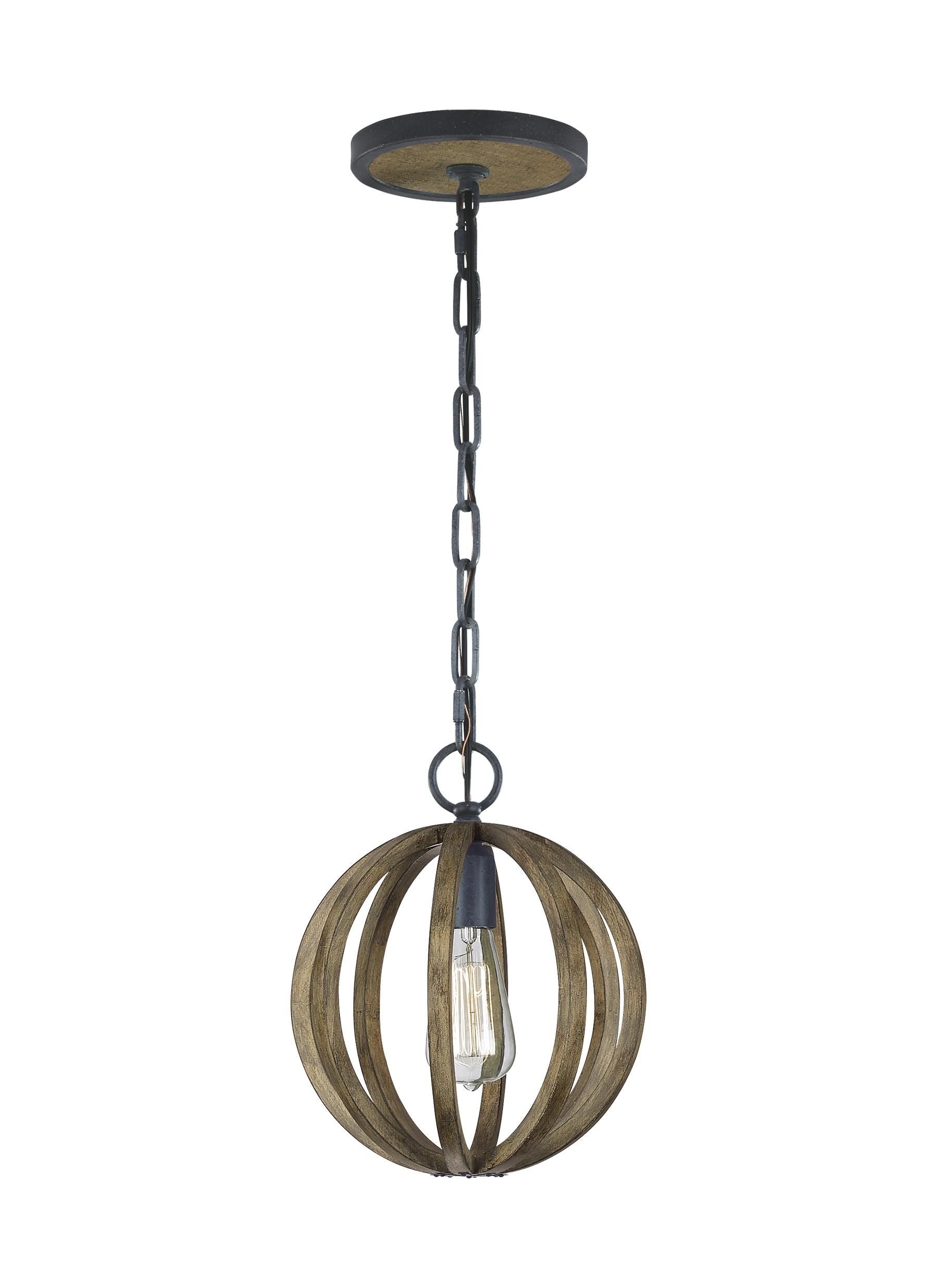 Allier Suspension simple Noir, Bois - P1302WOW/AF | GENERATION-LIGHTING
