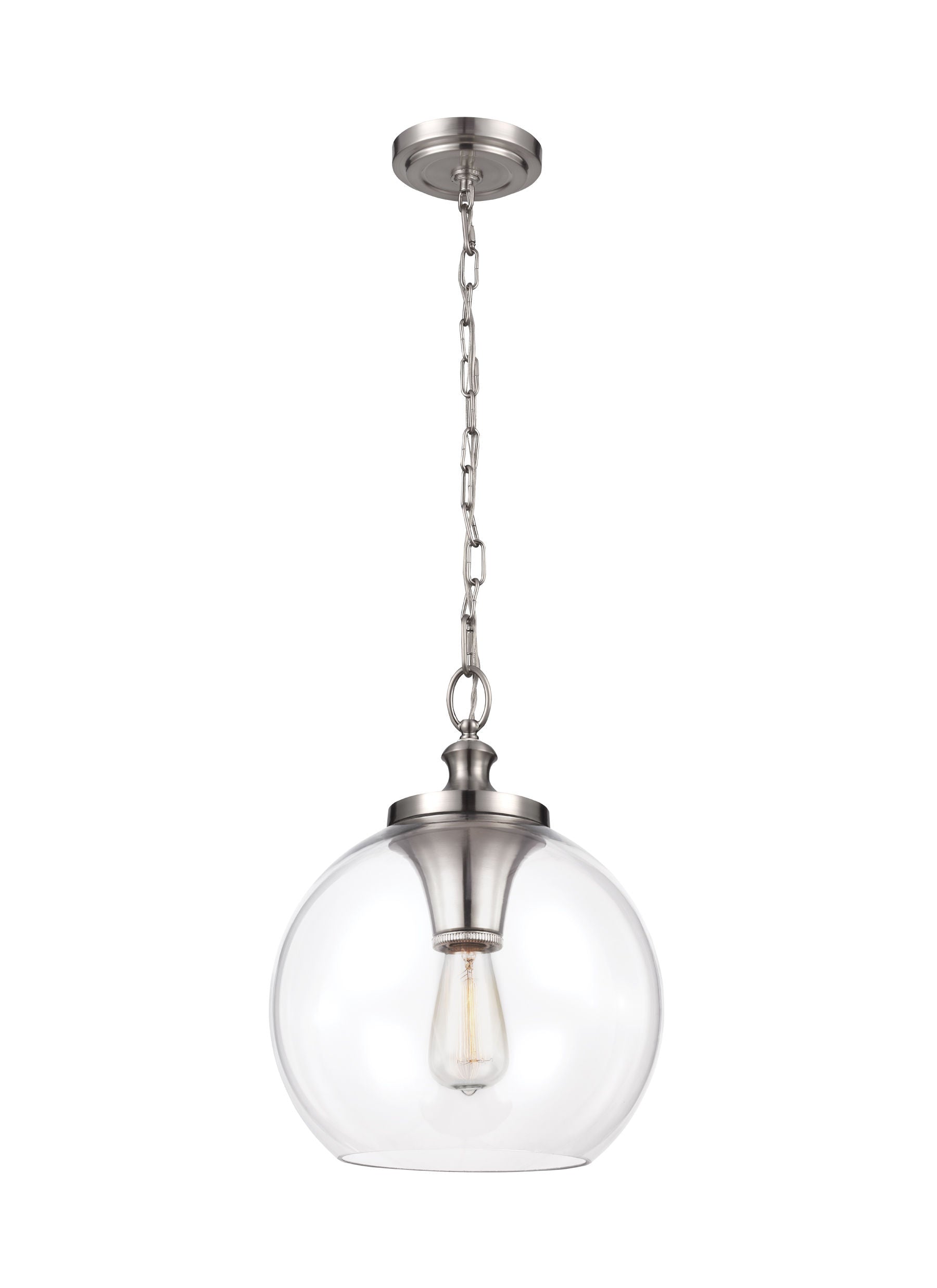 Tabby Suspension simple Nickel - P1307BS | GENERATION LIGHTING