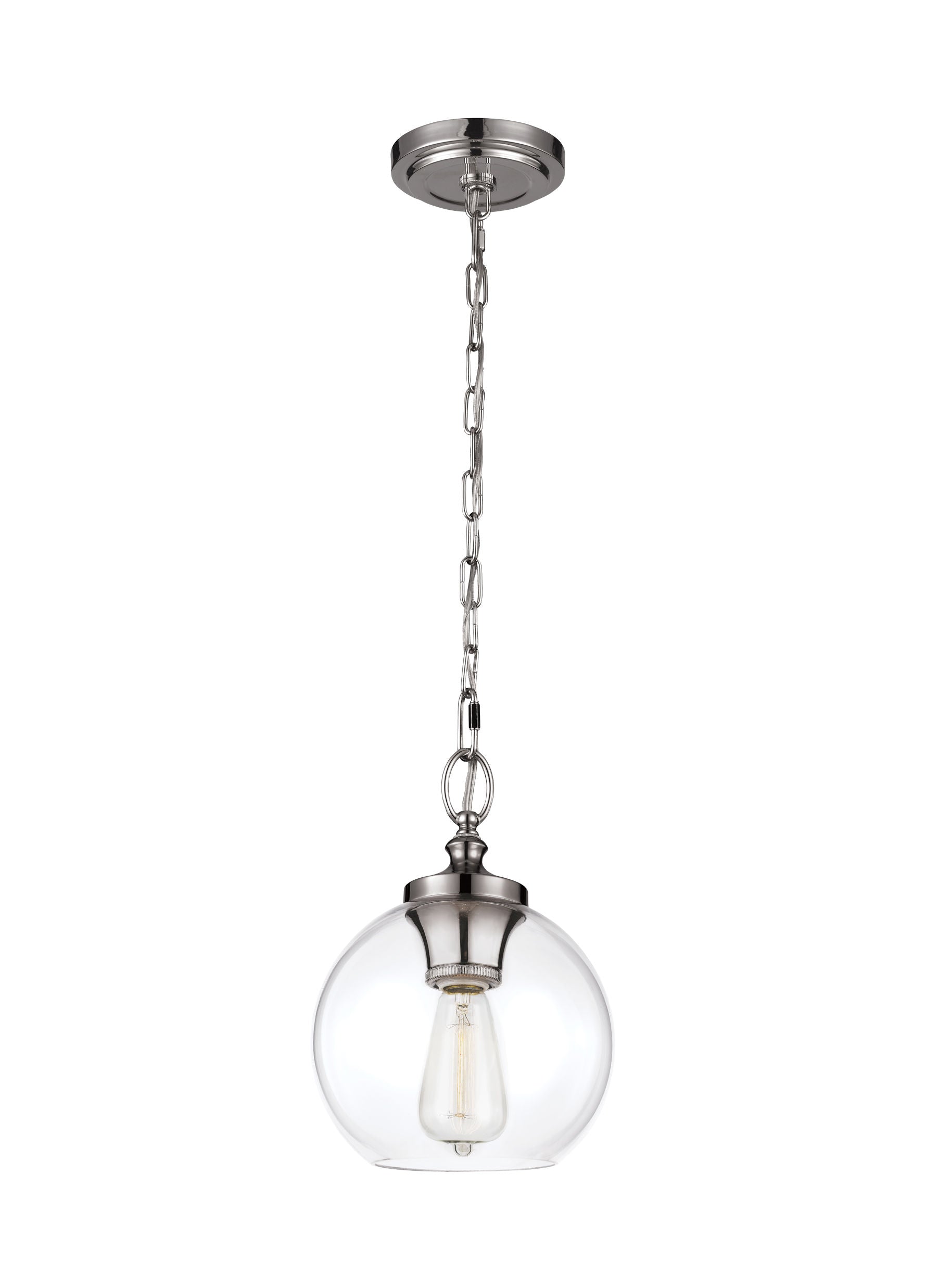 Tabby Suspension simple Nickel - P1308PN | GENERATION LIGHTING