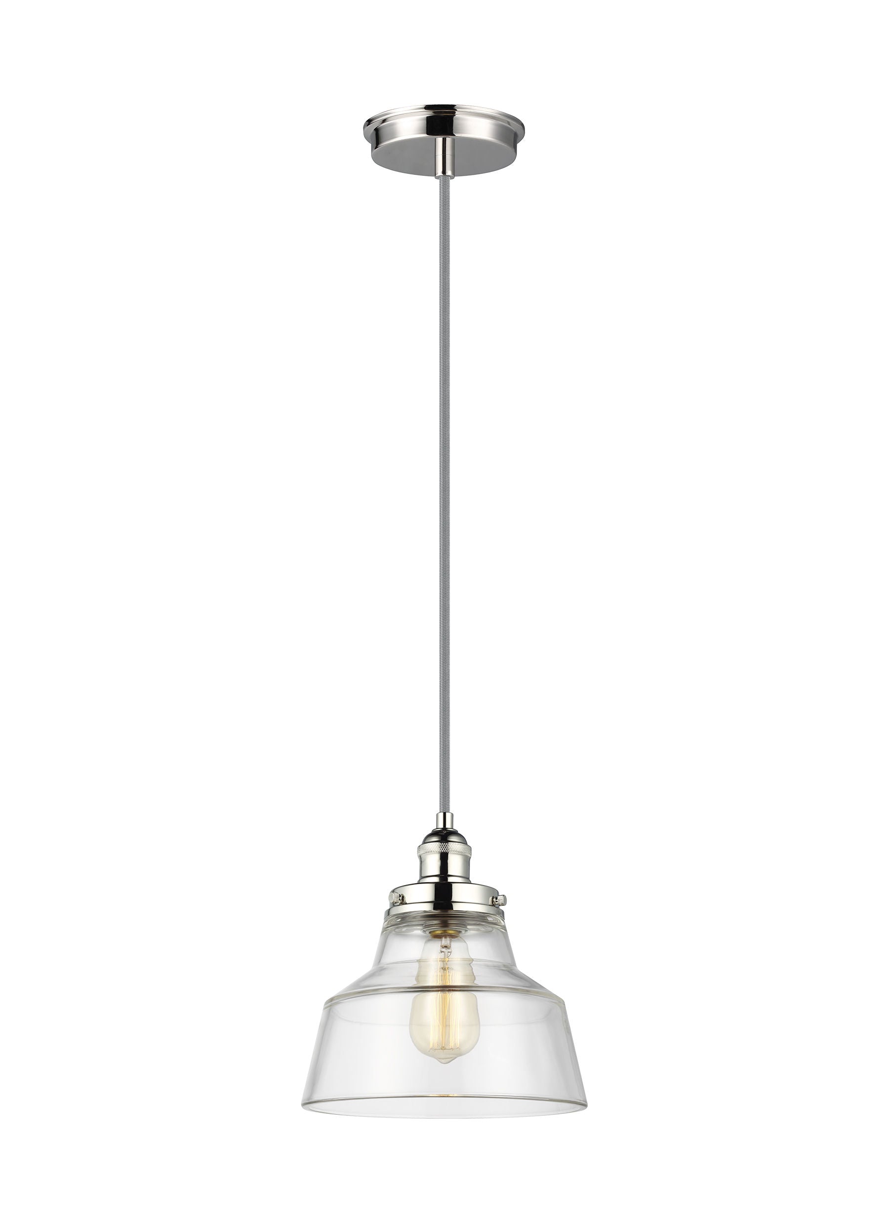 Baskin Suspension simple Nickel - P1348PN | GENERATION LIGHTING