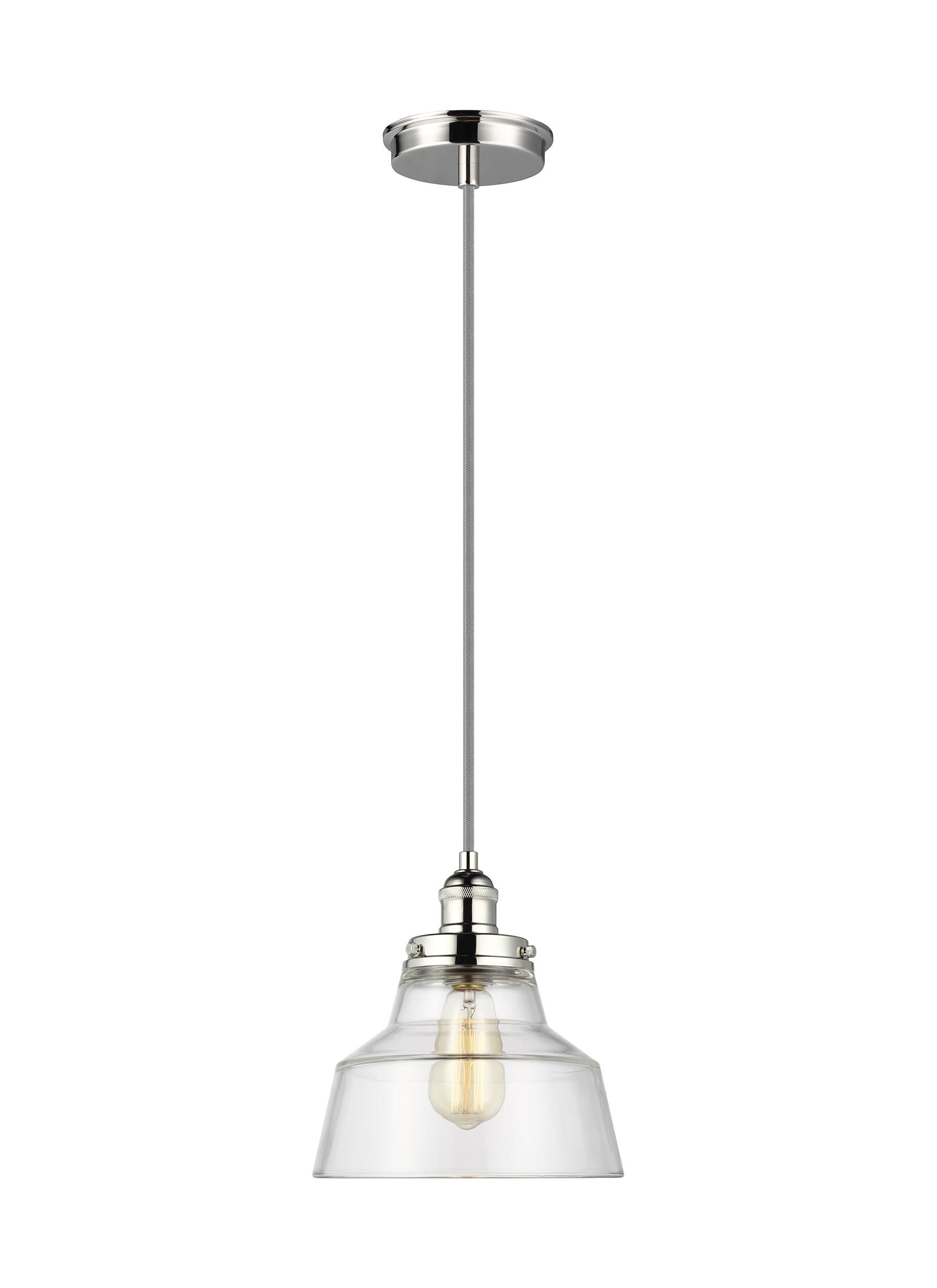 Baskin Suspension simple Nickel - P1348PN | GENERATION LIGHTING