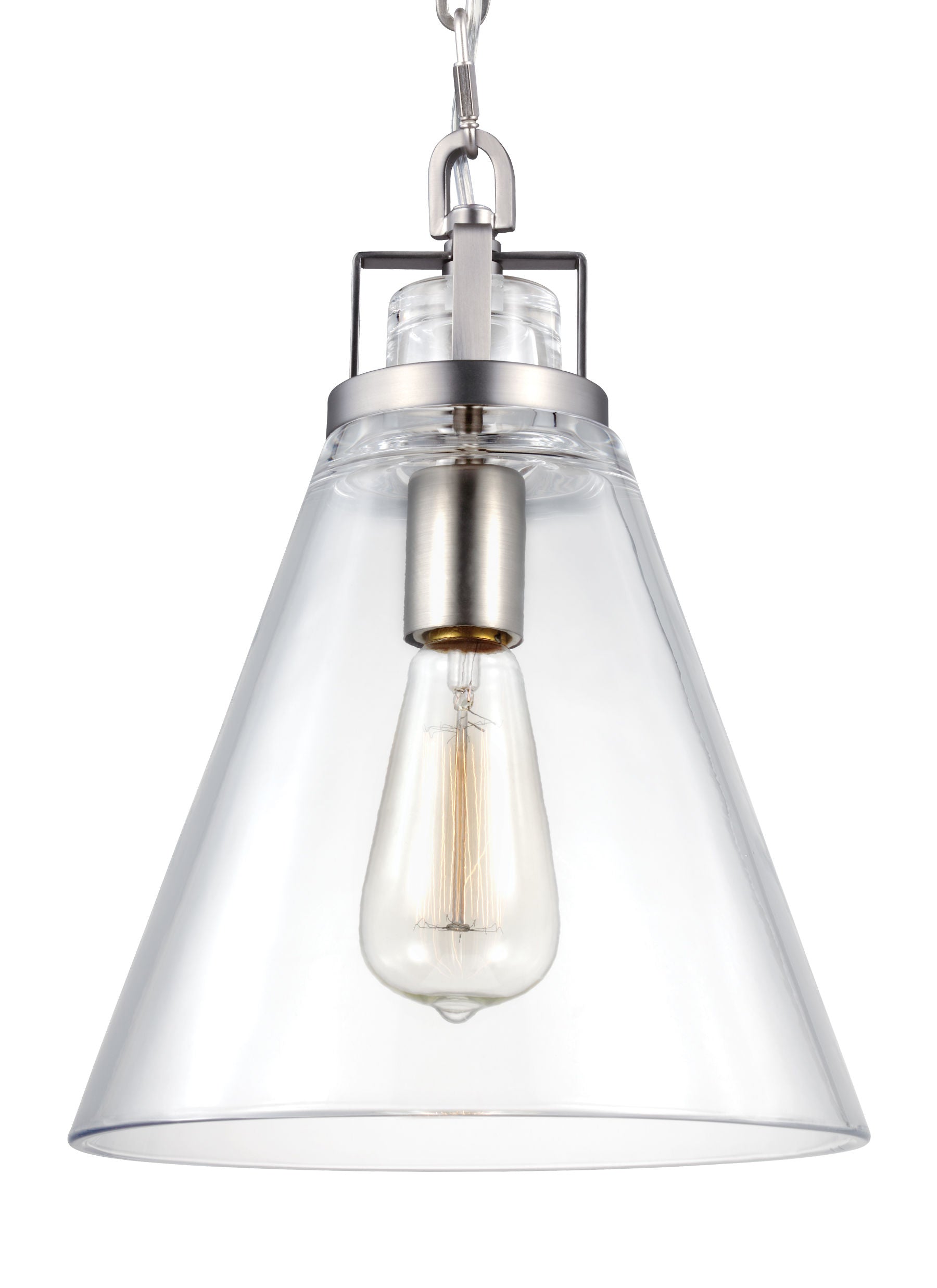 Frontage Suspension simple Nickel - P1370SN | GENERATION LIGHTING
