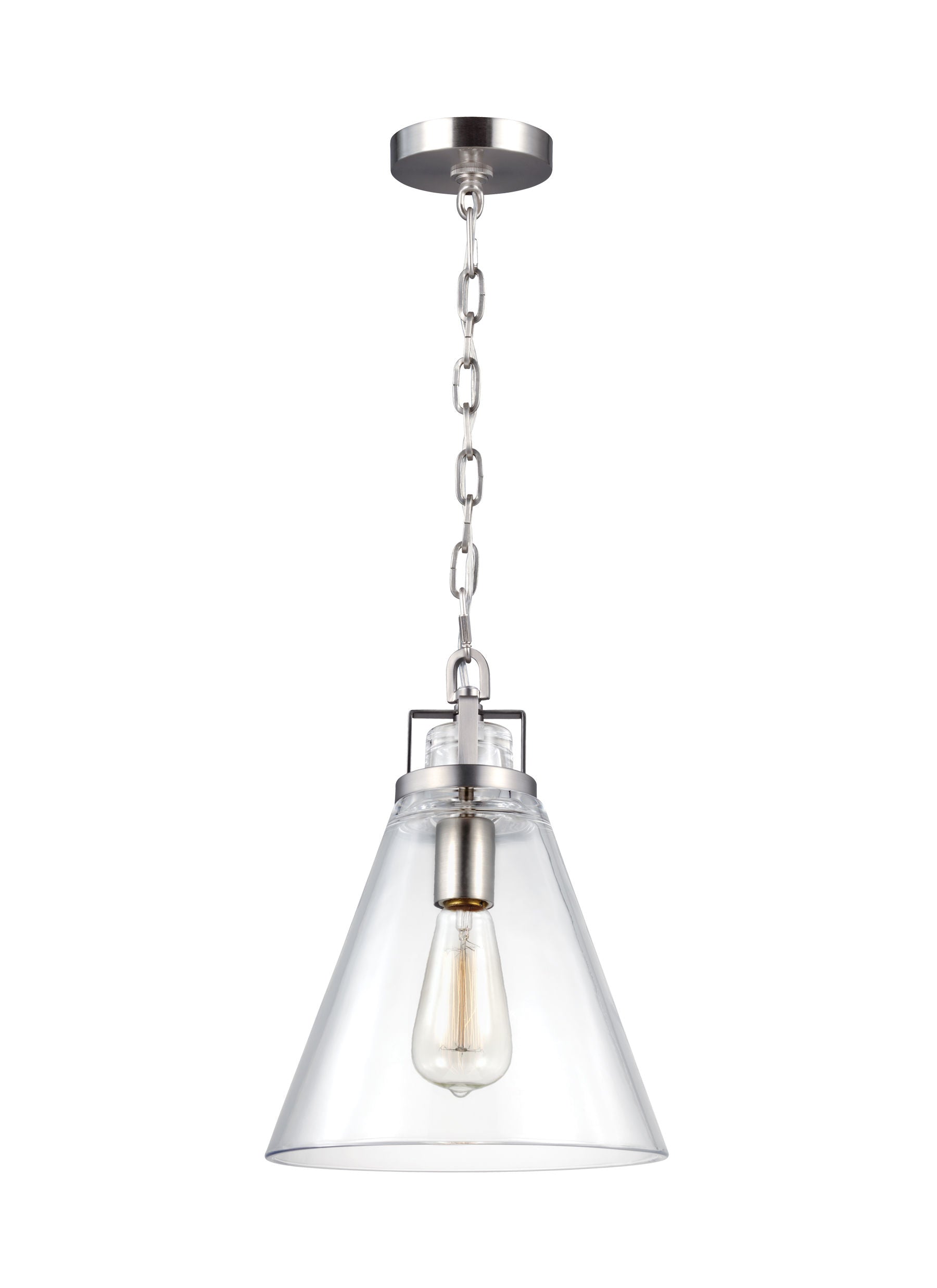 Frontage Suspension simple Nickel - P1370SN | GENERATION LIGHTING