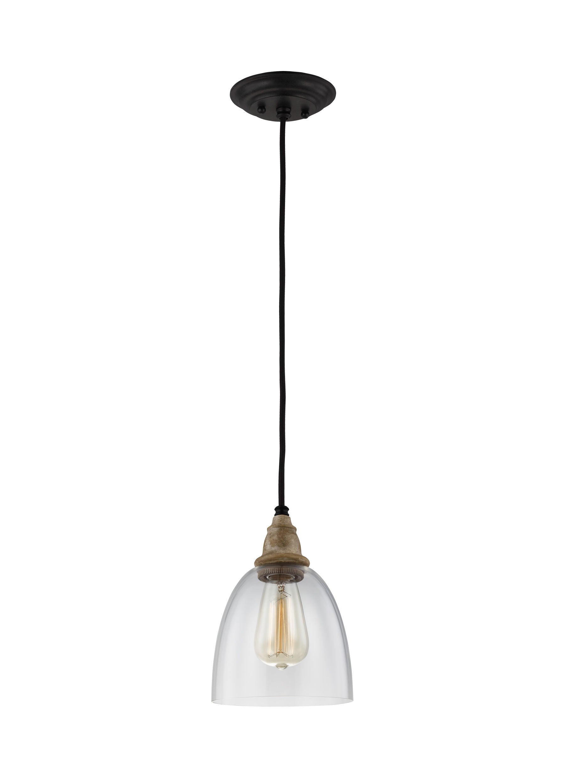 Matrimonio Suspension simple Noir, Bois - P1394DFW/DWZ | GENERATION LIGHTING