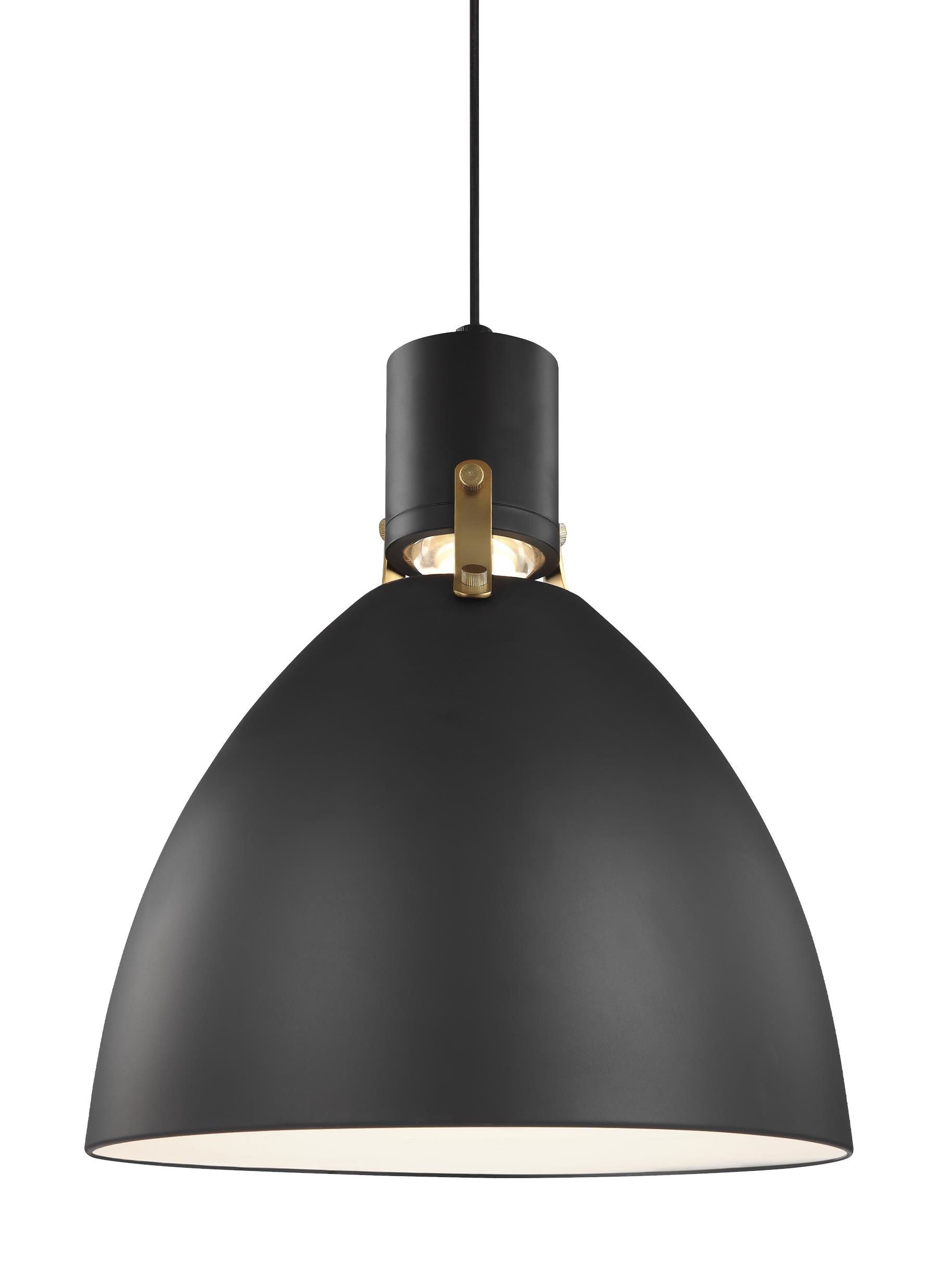 Brynne Suspension simple Noir - P1442MB-L1 | GENERATION LIGHTING