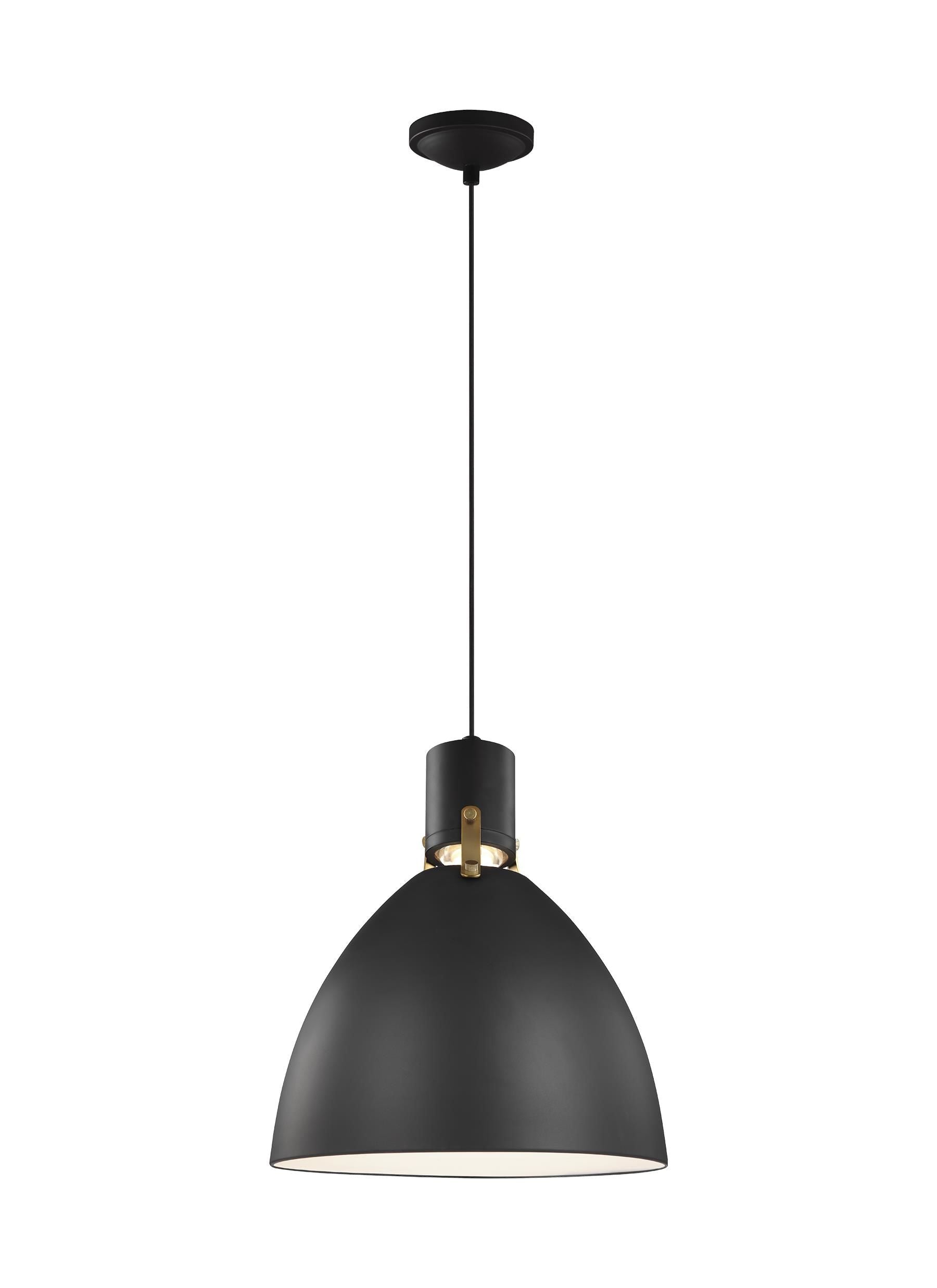 Brynne Suspension simple Noir - P1442MB-L1 | GENERATION LIGHTING