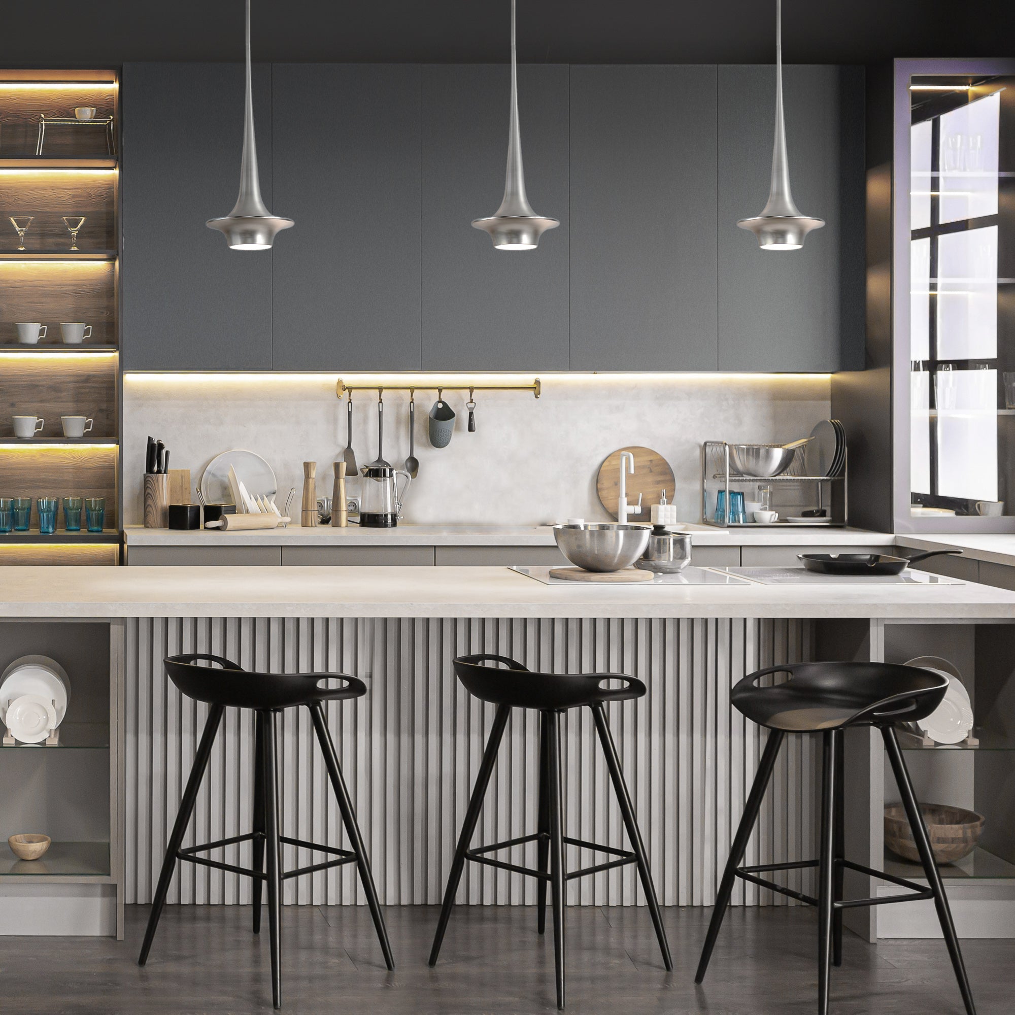 HUGO Mini pendant Gold INTEGRATED LED - PD-26316-AB | MODERN FORMS