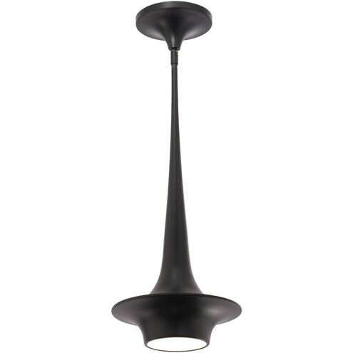 HUGO Suspension simple Noir DEL INTÉGRÉ - PD-20324-BK | MODERN-FORMS