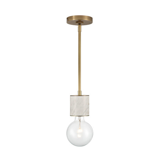 ROCCO Suspension simple Or, Blanc - PD308001VBWM | ALORA