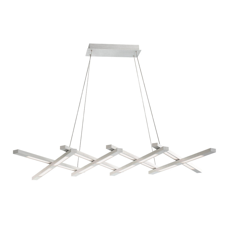 SCISSORS Chandelier Nickel DEL INTÉGRÉ - PD-32880-AL | MODERN-FORMS