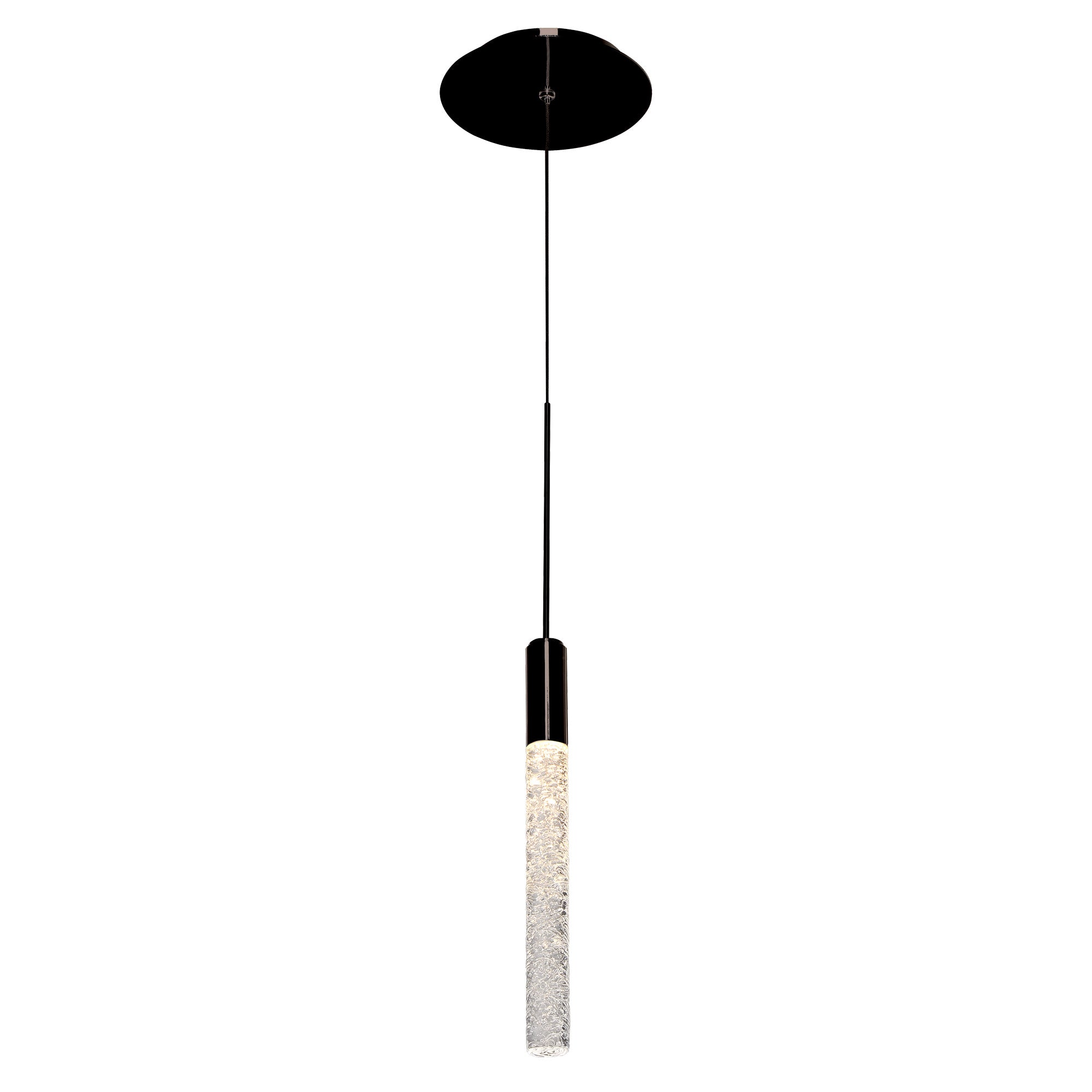 MAGIC Suspension simple Noir DEL INTÉGRÉ - PD-35601-BK | MODERN-FORMS