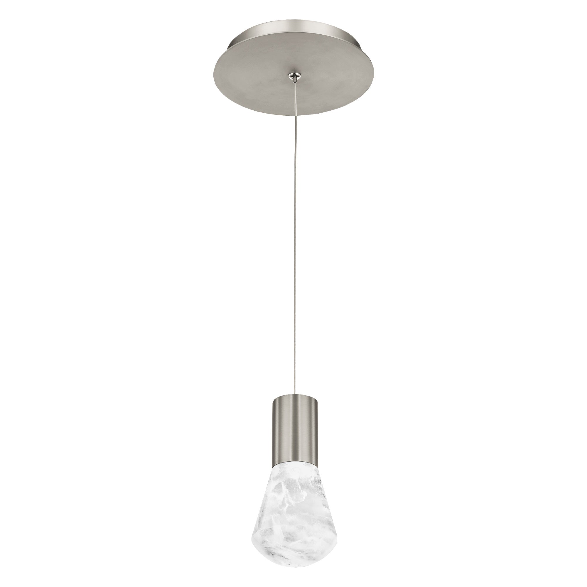 PLUM Suspension simple Nickel DEL INTÉGRÉ - PD-40106-SN | MODERN-FORMS