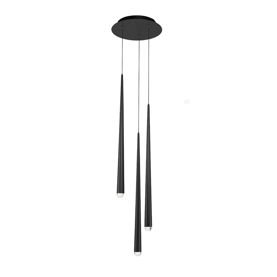 CASCADE Suspension Noir DEL INTÉGRÉ - PD-41703R-BK | MODERN-FORMS