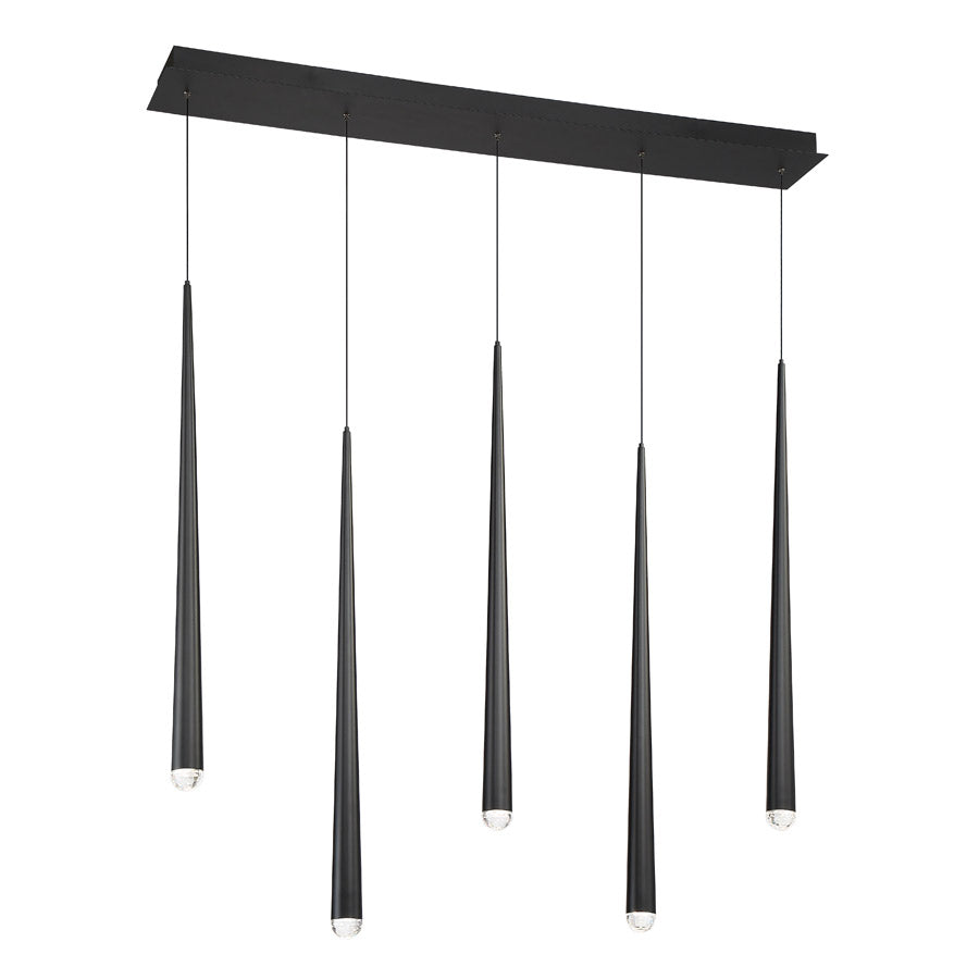 CASCADE Suspension Noir DEL INTÉGRÉ - PD-41705L-BK | MODERN-FORMS