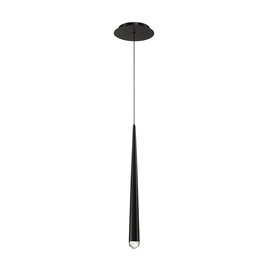 CASCADE Suspension simple Noir DEL INTÉGRÉ - PD-41719-BK | MODERN-FORMS