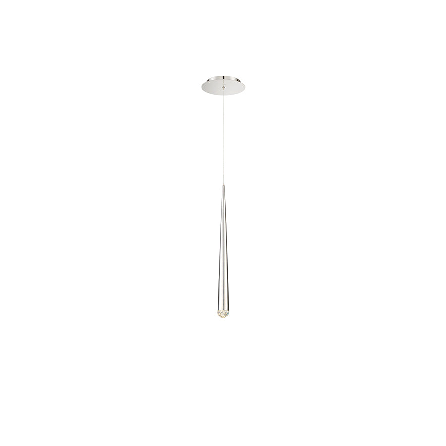 CASCADE Suspension simple Nickel DEL INTÉGRÉ - PD-41719-PN | MODERN-FORMS
