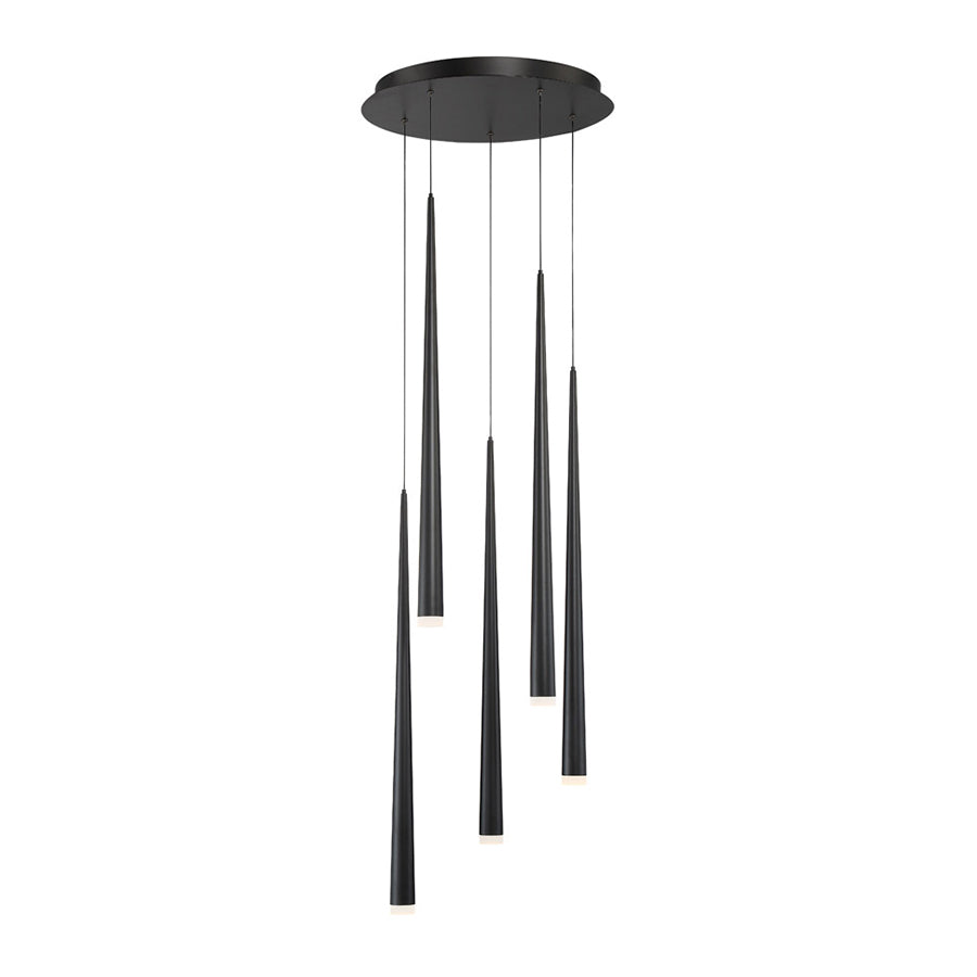 CASCADE Pendant Black INTEGRATED LED - PD-41805R-BK | MODERN FORMS