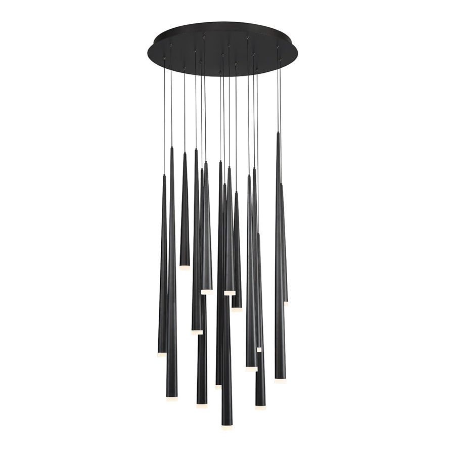 CASCADE Pendant Black INTEGRATED LED - PD-41815R-BK | MODERN FORMS