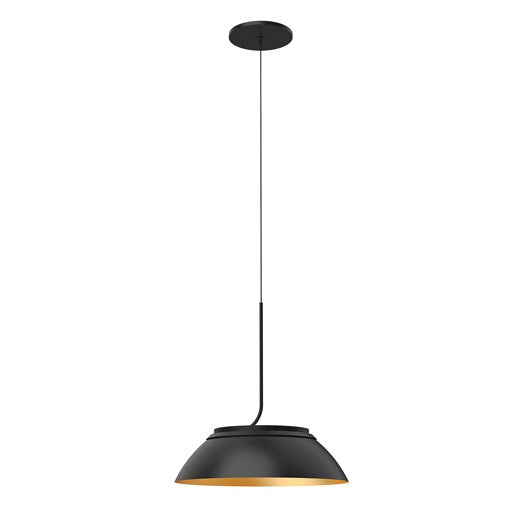MAGELLAN Suspension simple Noir, Or DEL INTÉGRÉ - PD51212-BK/GD | KUZCO