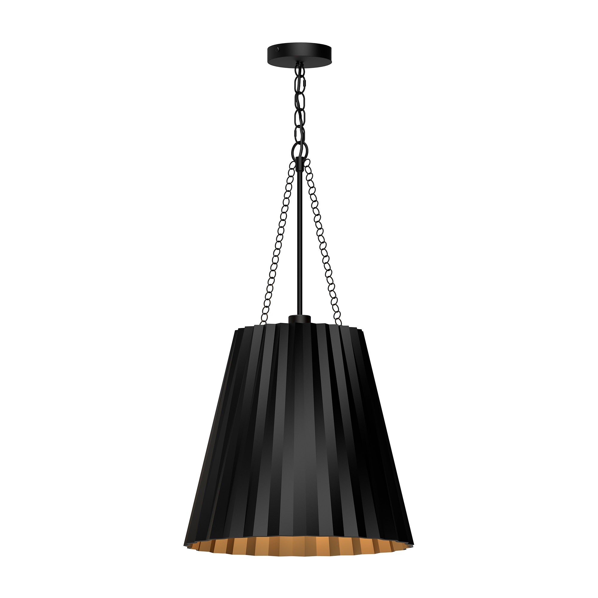 PLISSE Pendant Black - PD528116MB | ALORA MOOD