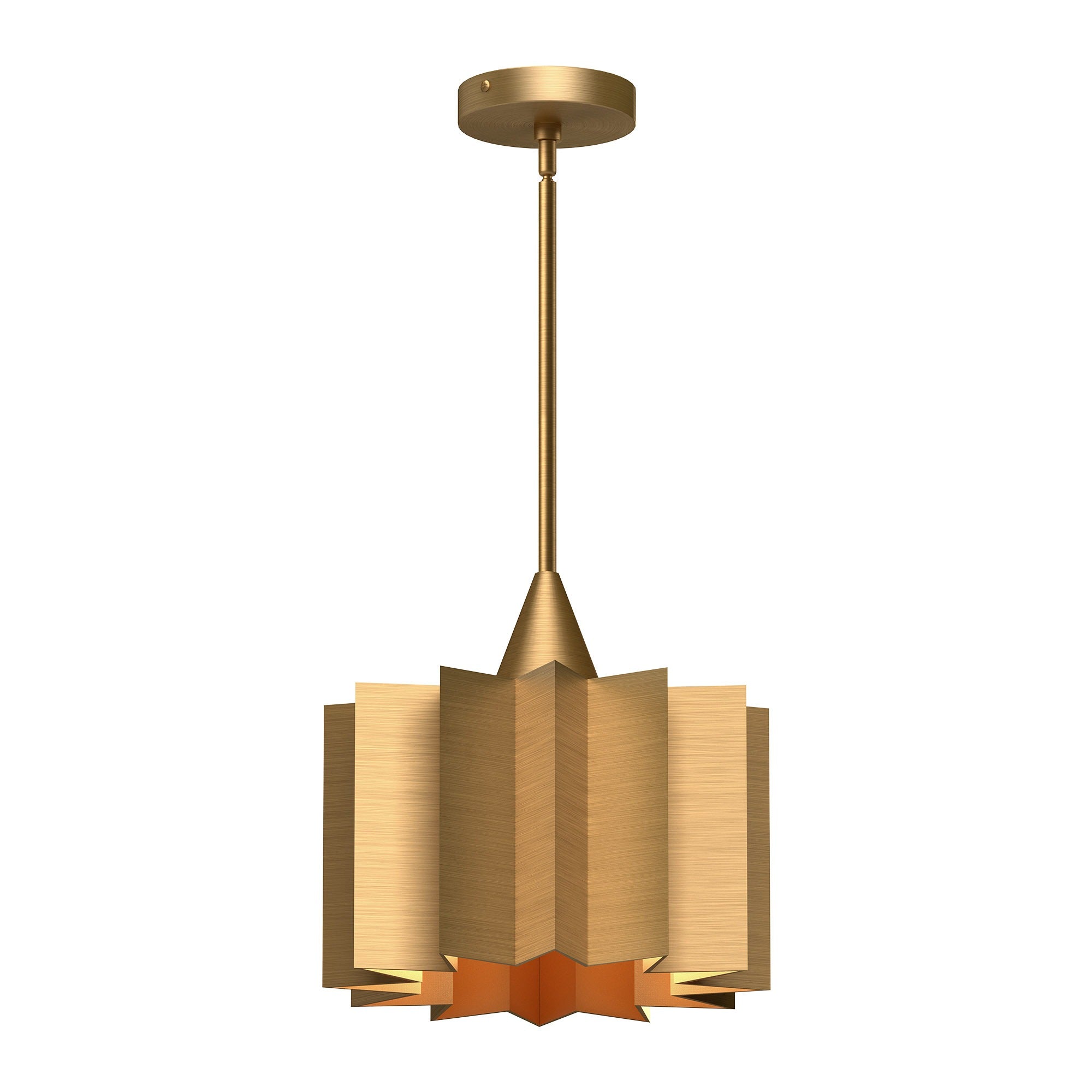 PLISSE Pendant Gold - PD528412AG | ALORA MOOD