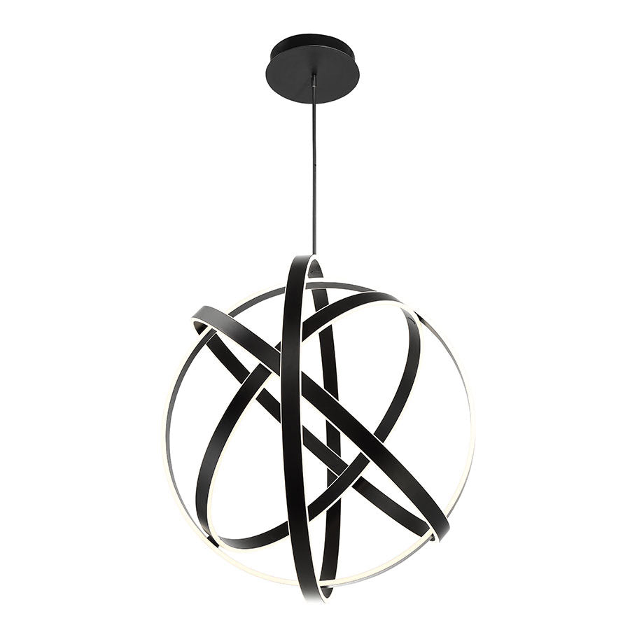 KINETIC Suspension Noir DEL INTÉGRÉ - PD-61738-BK | MODERN-FORMS