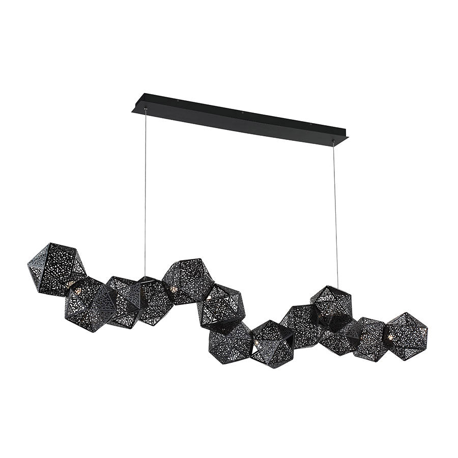 RIDDLE Suspension Noir DEL INTÉGRÉ - PD-62864-BK | MODERN-FORMS