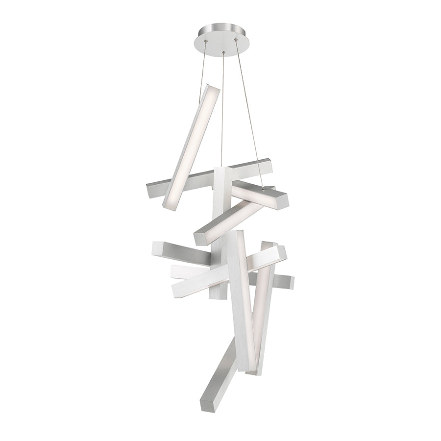 CHAOS Suspension Nickel DEL INTÉGRÉ - PD-64849-AL | MODERN-FORMS