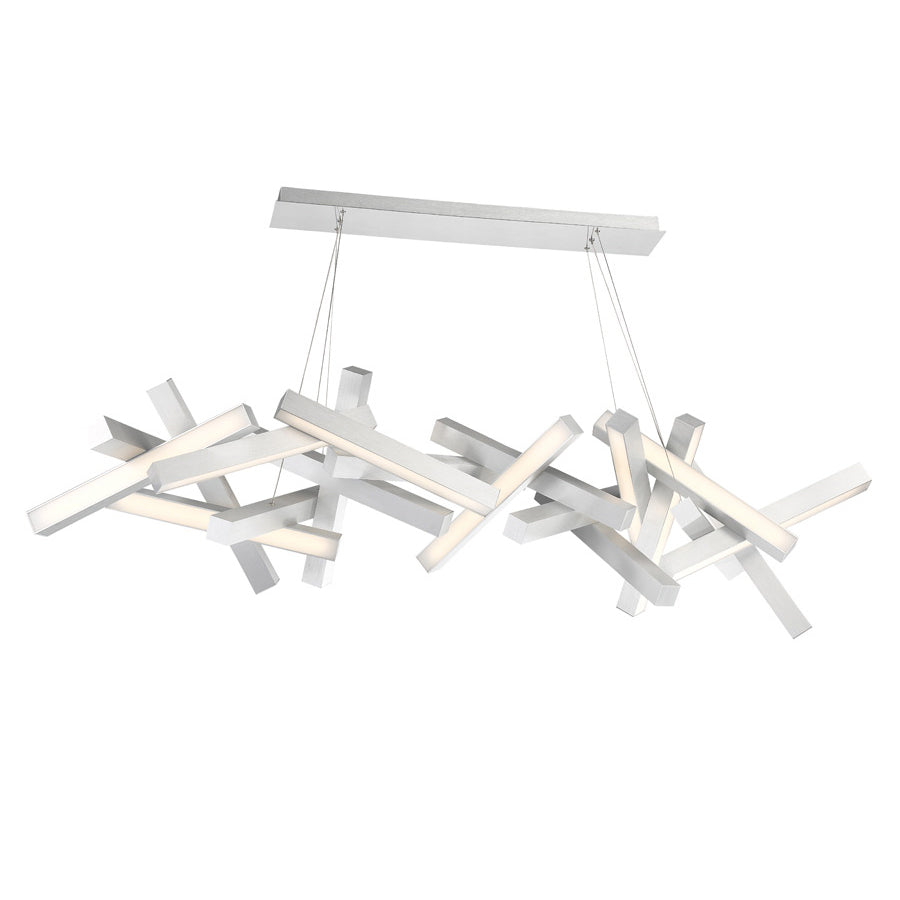CHAOS Suspension Nickel DEL INTÉGRÉ - PD-64872-AL | MODERN-FORMS
